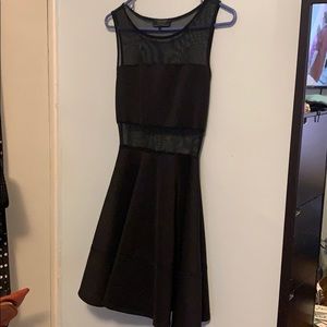 Black dress with mesh